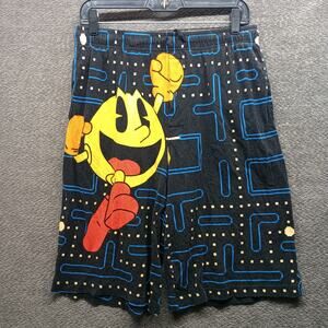 Pac-Man Arcade Graphic Sleep Shorts Cotton Pajama Pants Retro Gamer